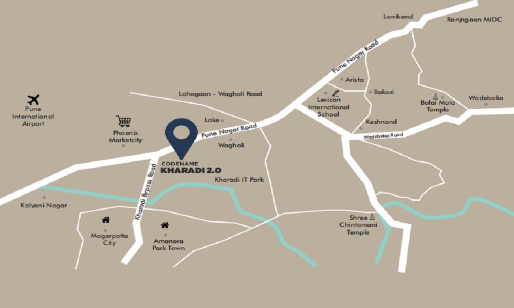 Codename Kharadi 2.O Location Map Image