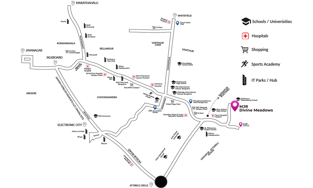 MJR Divine Meadows Location Map Image