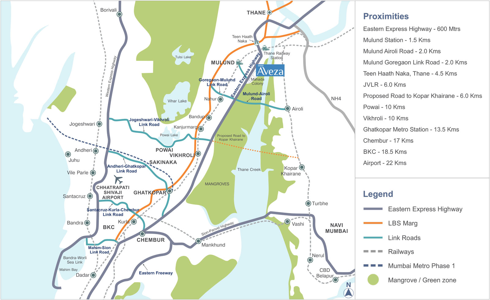 Tata Housing Aveza Location Map Image