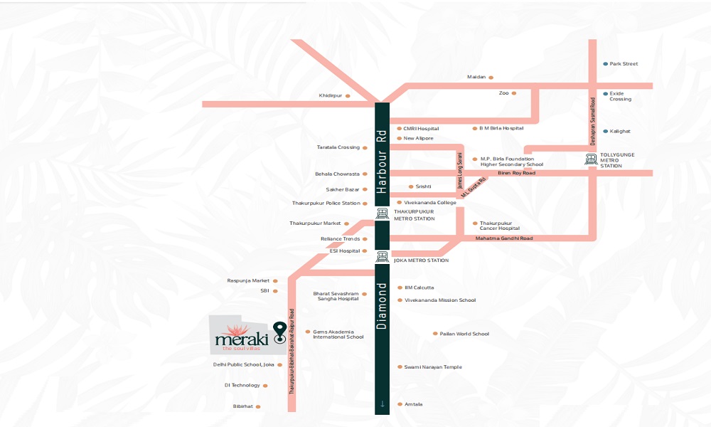 Meraki The Soul Villas Location Map Image