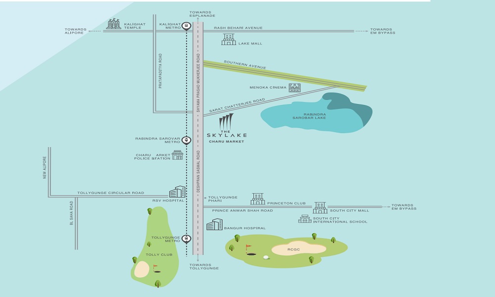 The Skylake Location Map Image