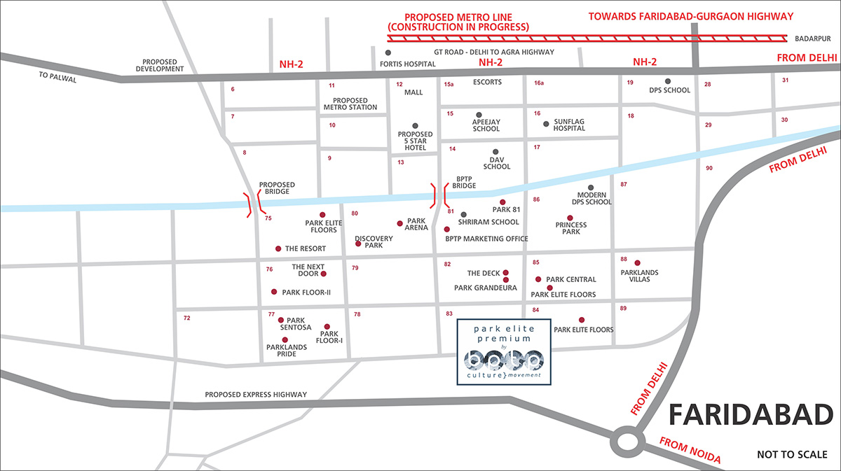 Bptp Park Elite Premium Location Map Image