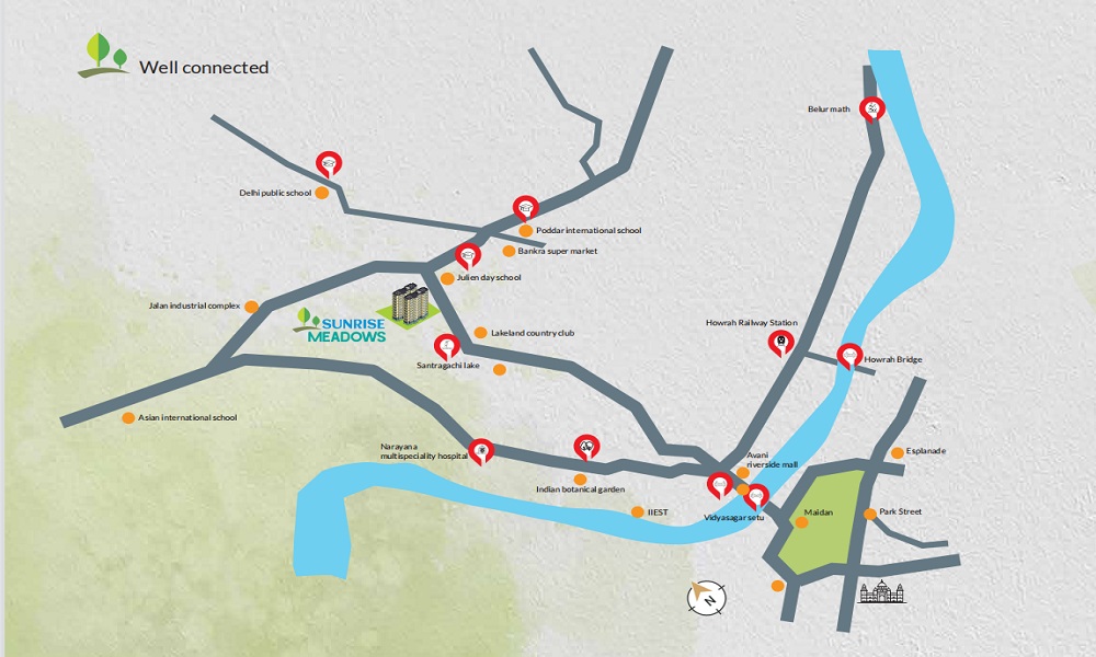 Sunrise Meadows Location Map Image