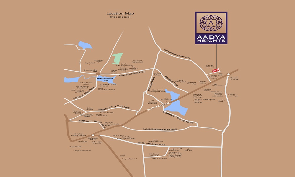 Aadya Heights Location Map Image