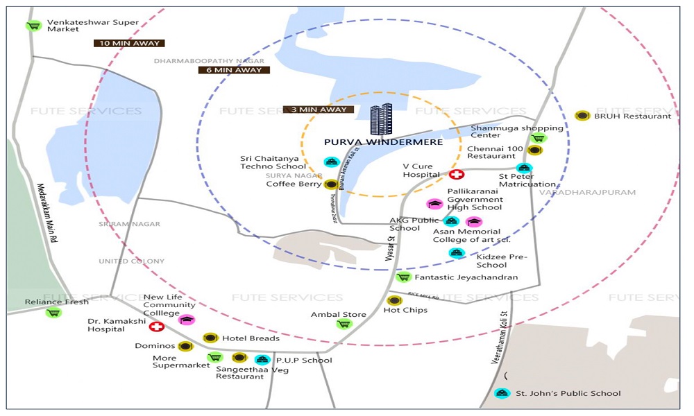 Lakevista at Purva Windermere Location Map Image