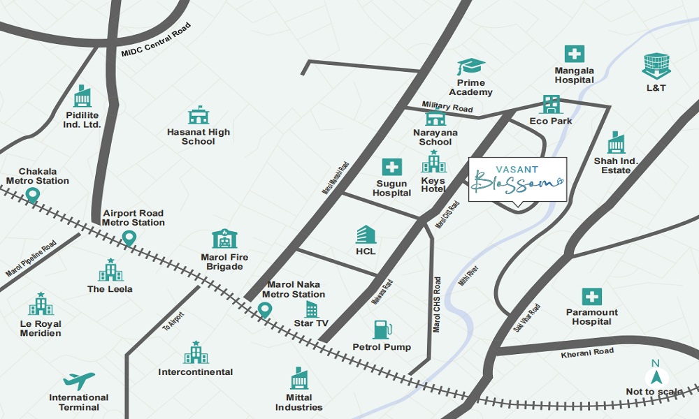 Vasant Blossom Location Map Image