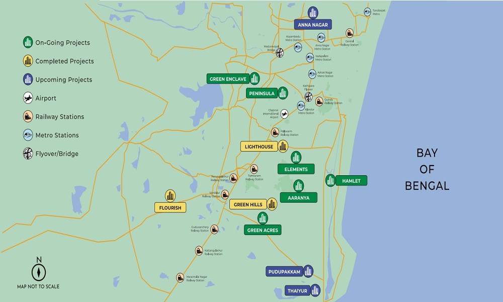 TVS Emerald Luxor Location Map Image