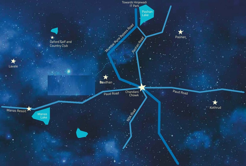 Luxury Property In Bavdhan Location Map Image