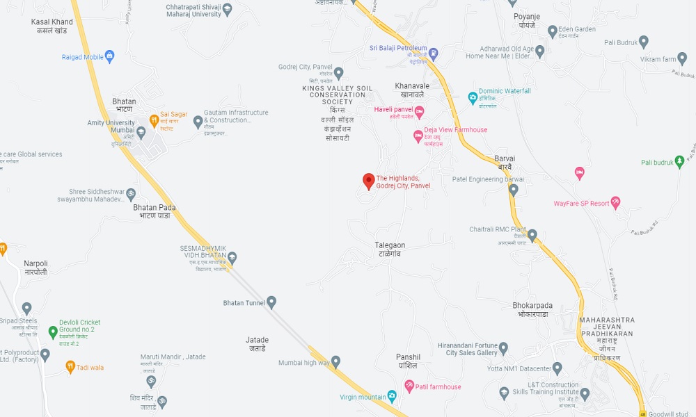 Godrej Hillscape Location Map Image