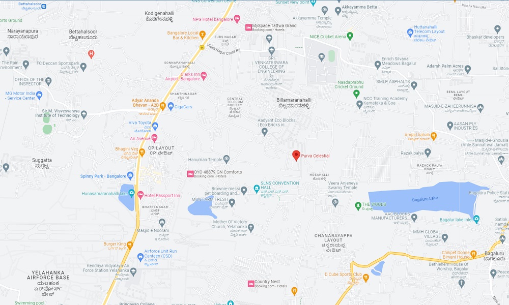 Purva Celestial Location Map Image