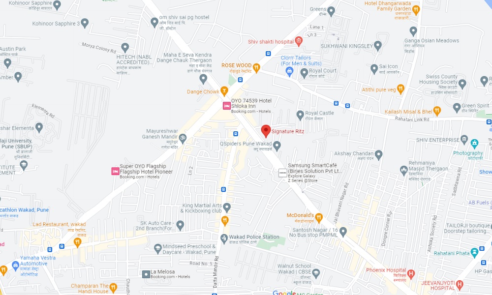 Signature Ritz Location Map Image