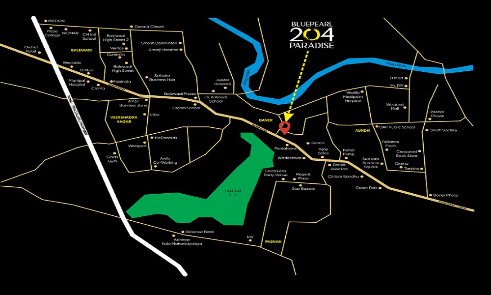 204 Paradise Location Map Image