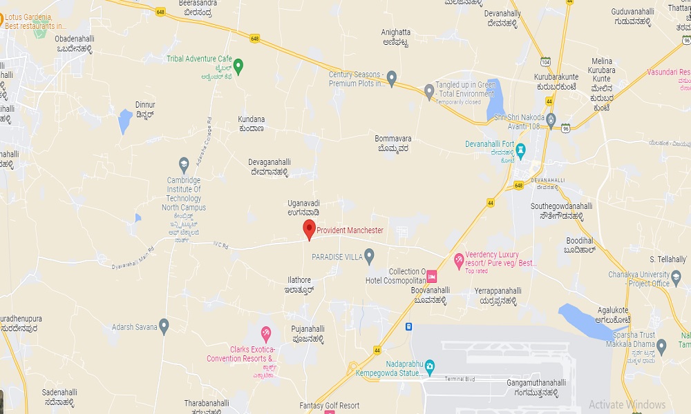 Provident Manchester Location Map Image