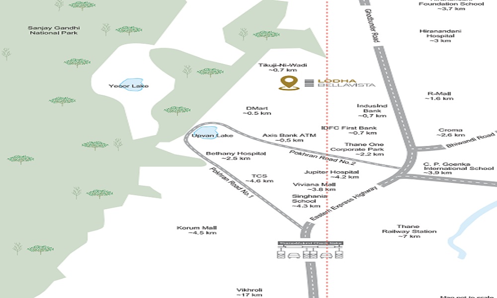 Lodha Bellavista Location Map Image