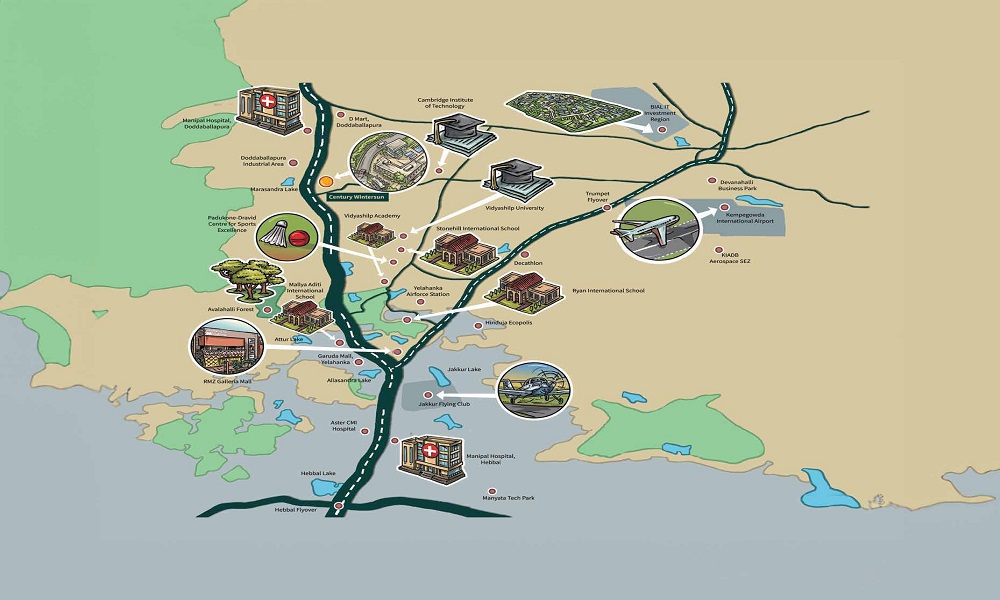 Century Wintersun Location Map Image