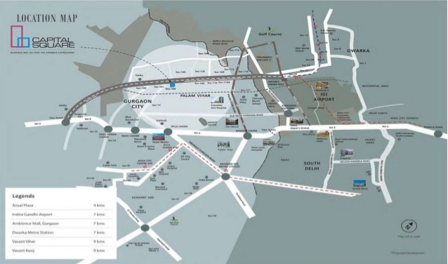 Capital Square Location Map Image