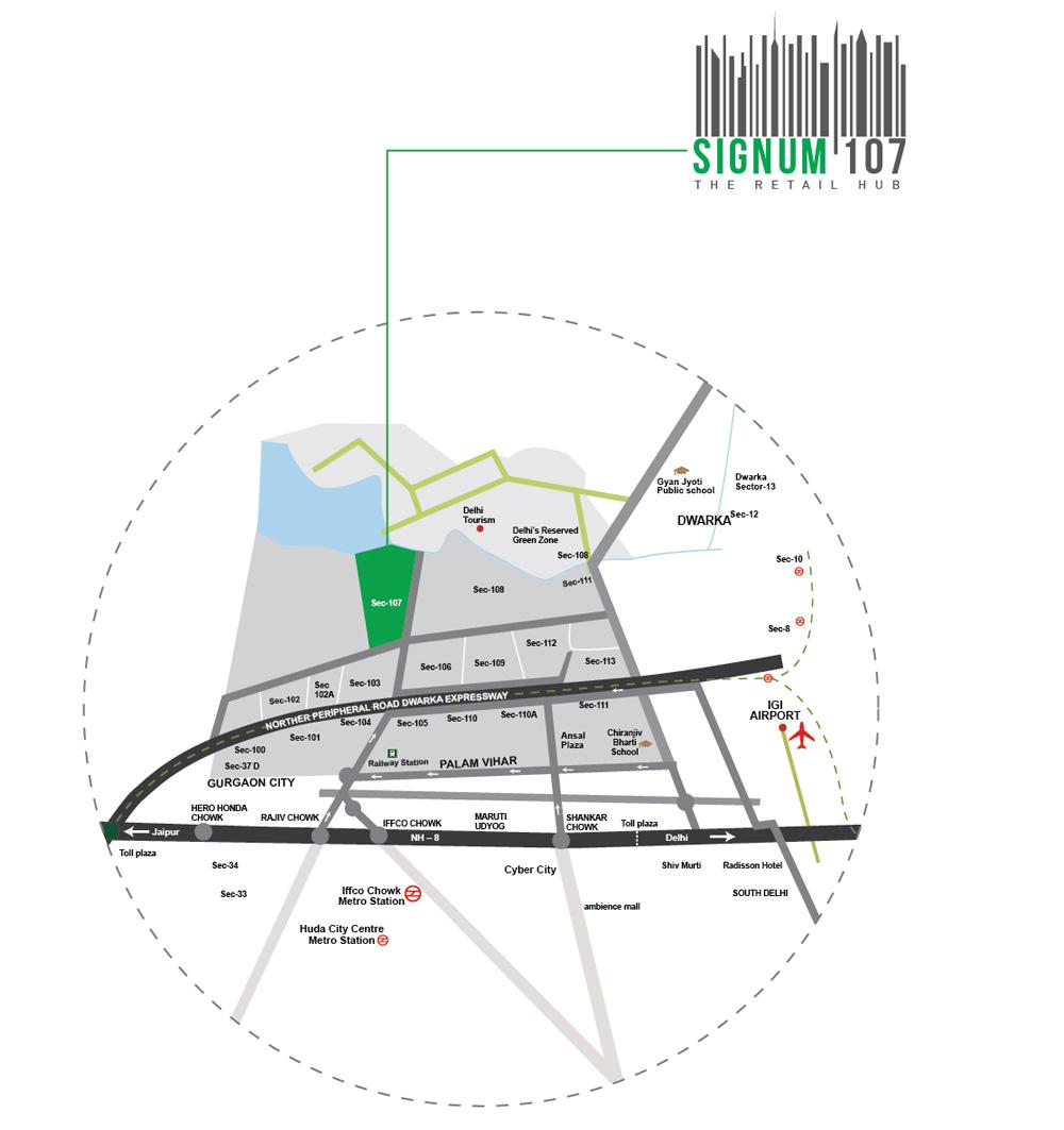 Signature Global Signum Location Map Image