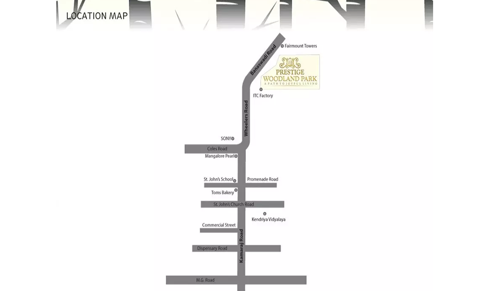 Prestige Woodland Park Location Map Image