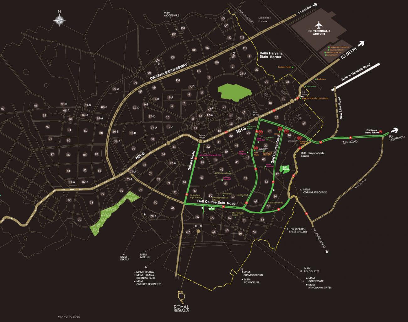 M3M Royal Regalia Location Map Image