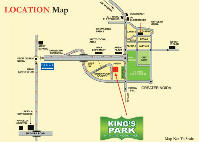 Today Kings Park Location Map Image