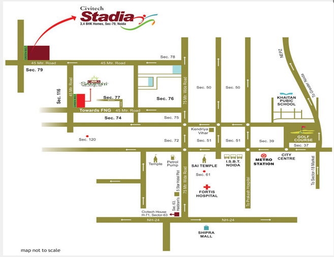 Civitech Stadia Location Map Image