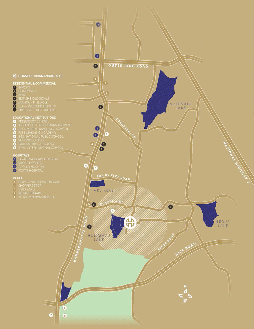 Hiranandani Queensgate Location Map Image
