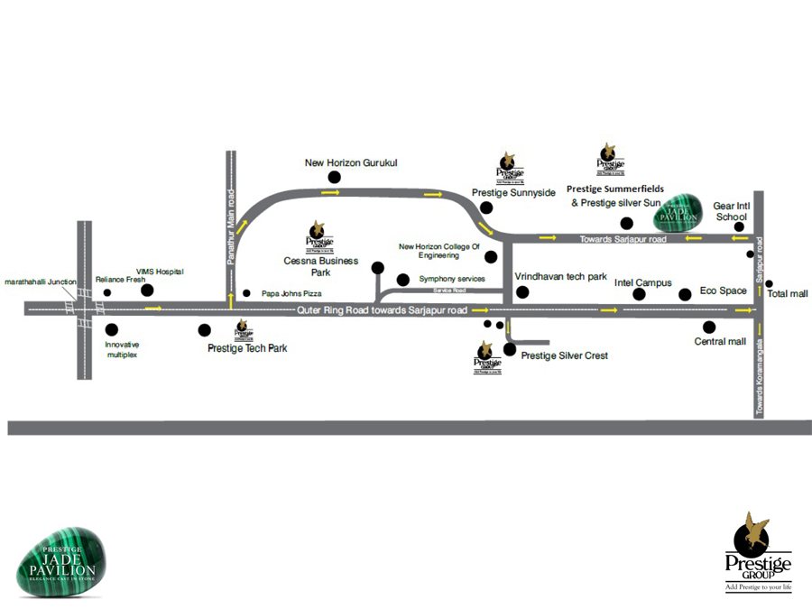 Prestige Jade Pavilion Location Map Image