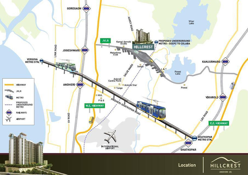 Hubtown Hillcrest Location Map Image