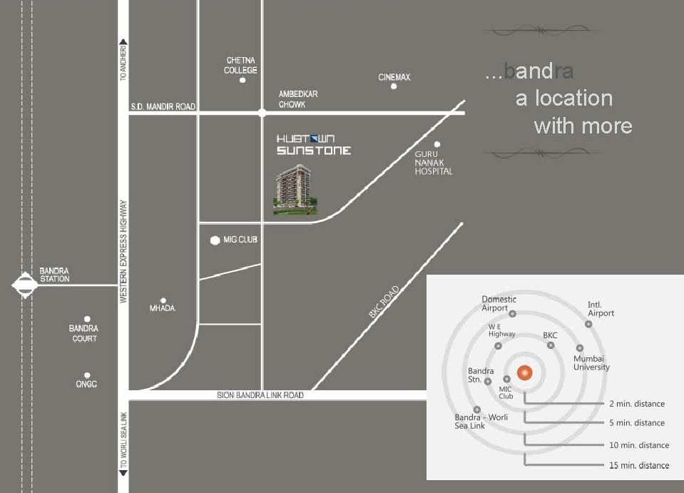 Hubtown Sunstone Location Map Image