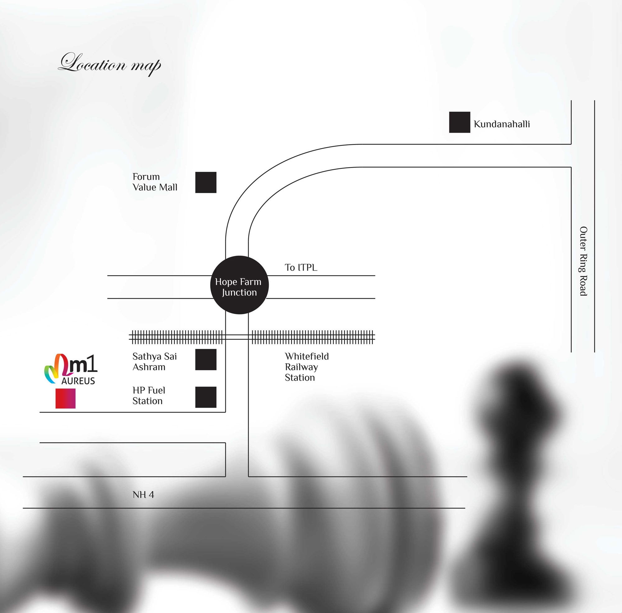 M1 Homes Aureus Location Map Image
