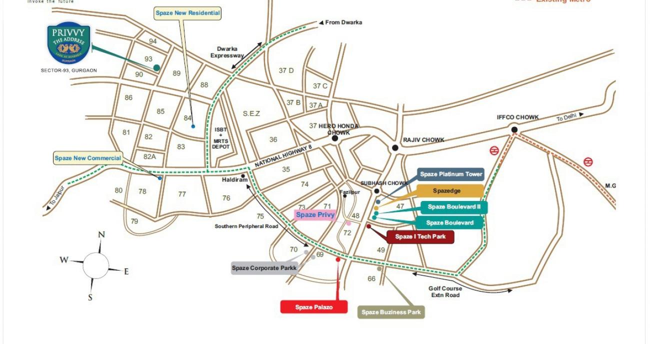 Spaze Privvy The Address Location Map Image