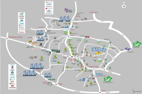 Geown Oasis Location Map Image