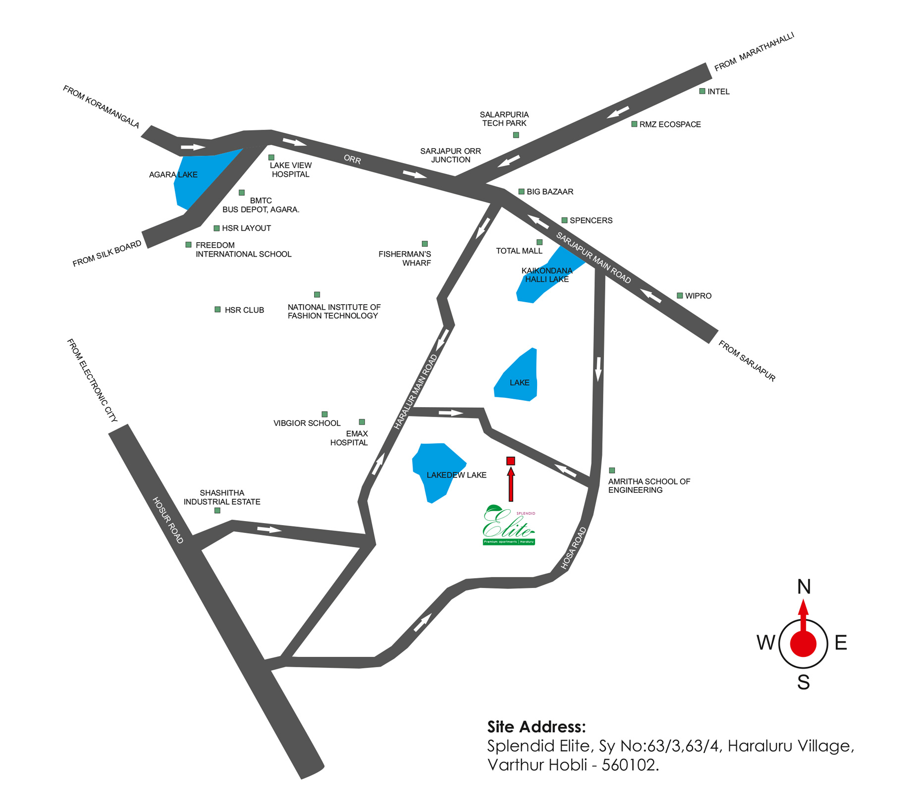 Splendid Elite Location Map Image