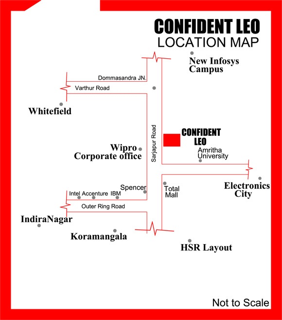 Confident Leo Location Map Image