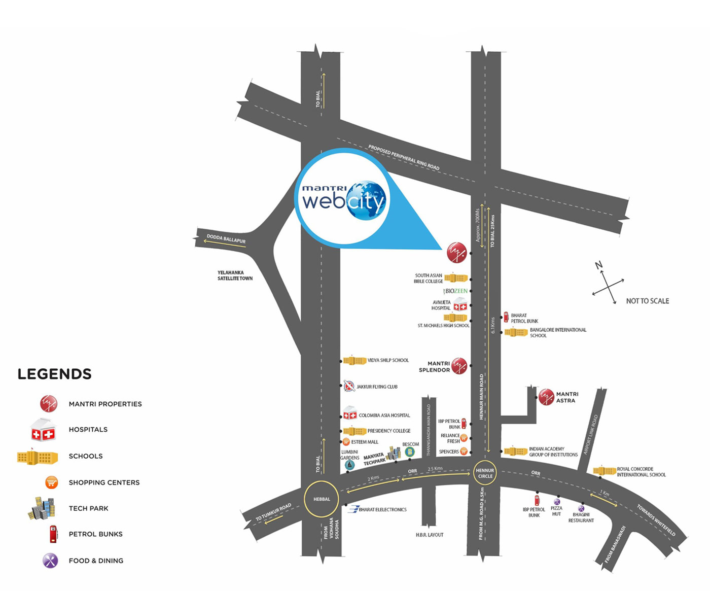 Mantri Webcity Location Map Image