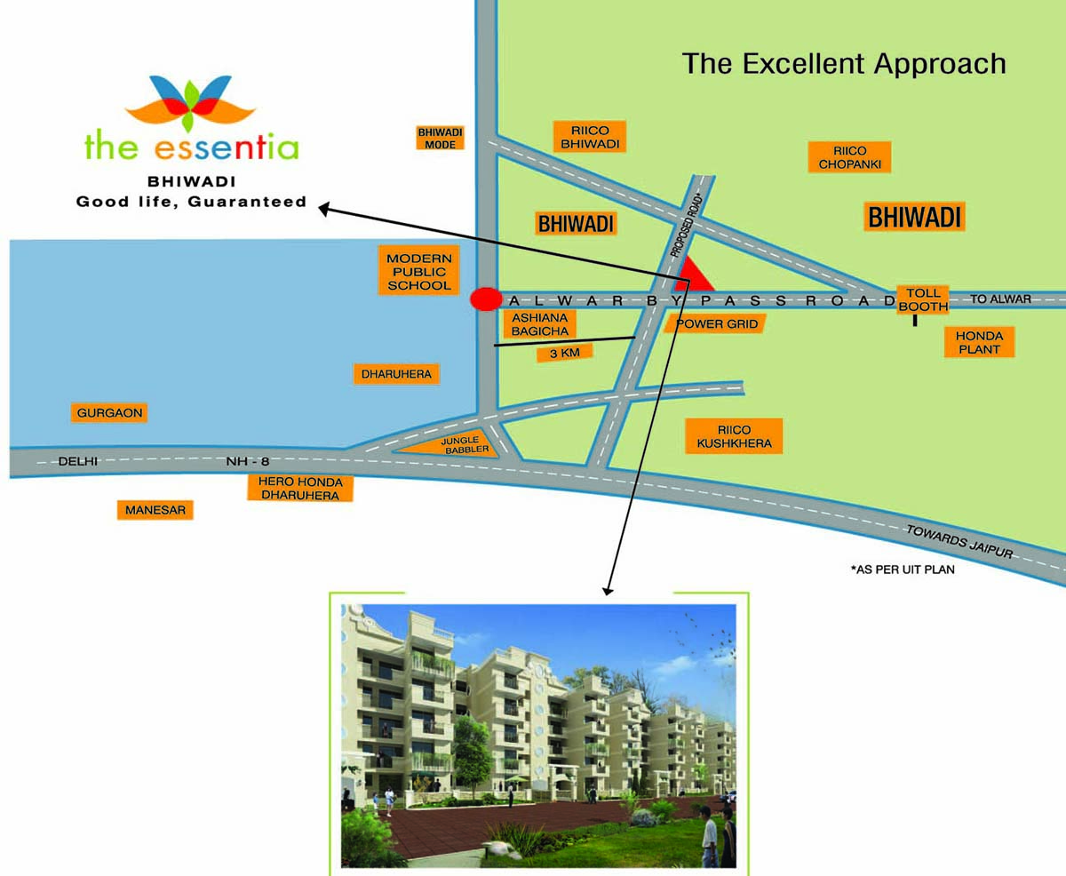 The Essentia Essentia Saffron Homes Location Map Image