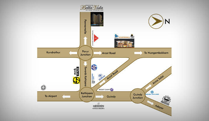 Prestige Bella Vista Location Map Image