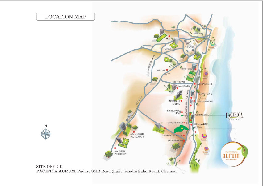 Pacifica Aurum Location Map Image