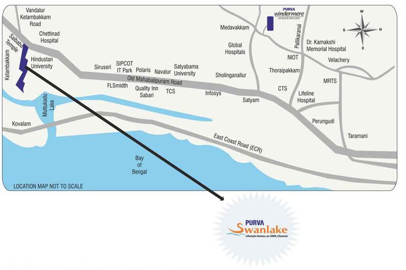 Purva Swanlake Location Map Image