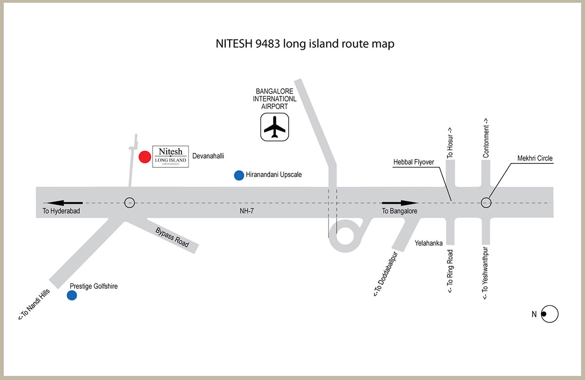 Nitesh Estate Nitesh Long Island Location Map Image