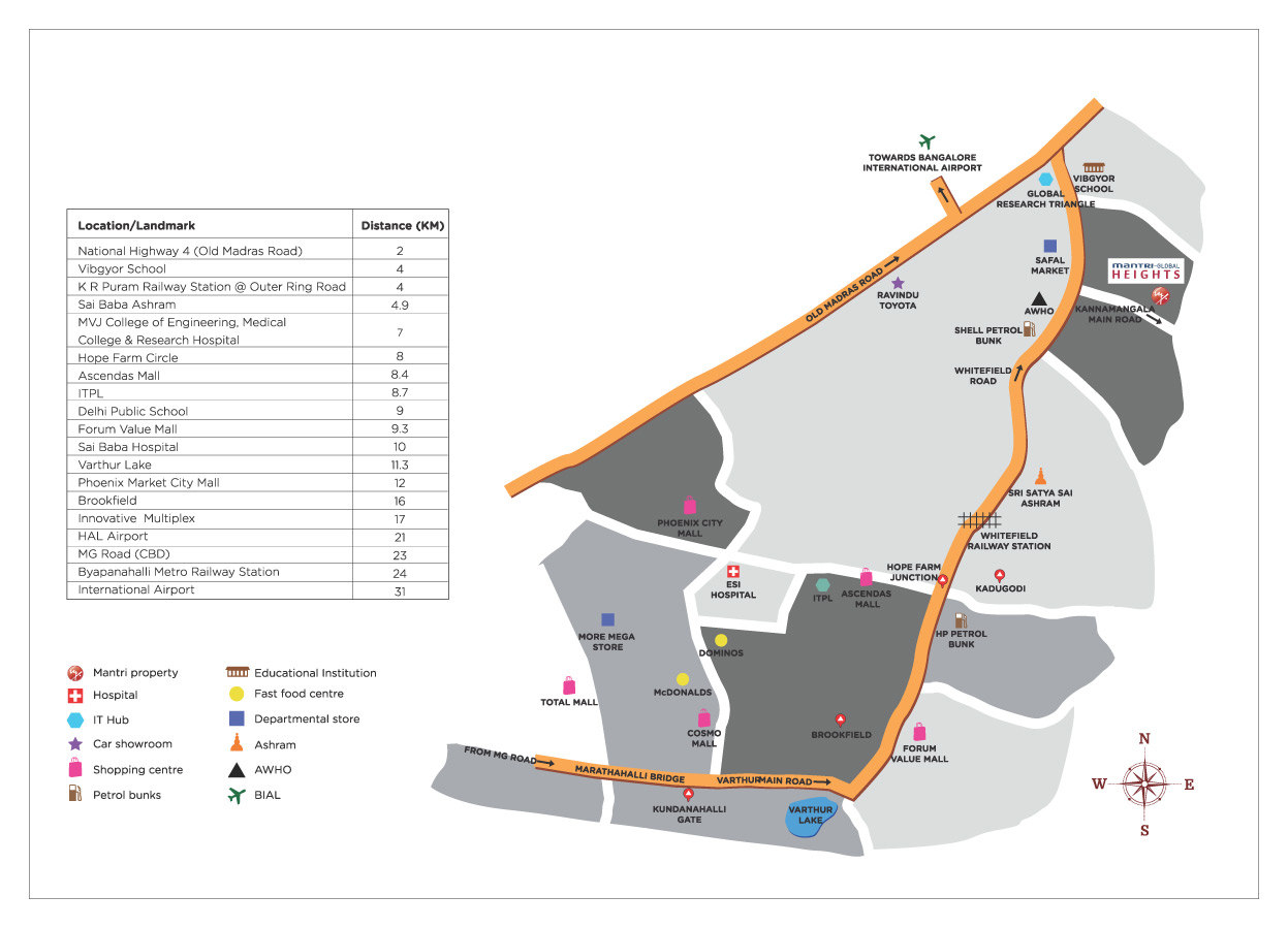 Mantri Global Heights Location Map Image