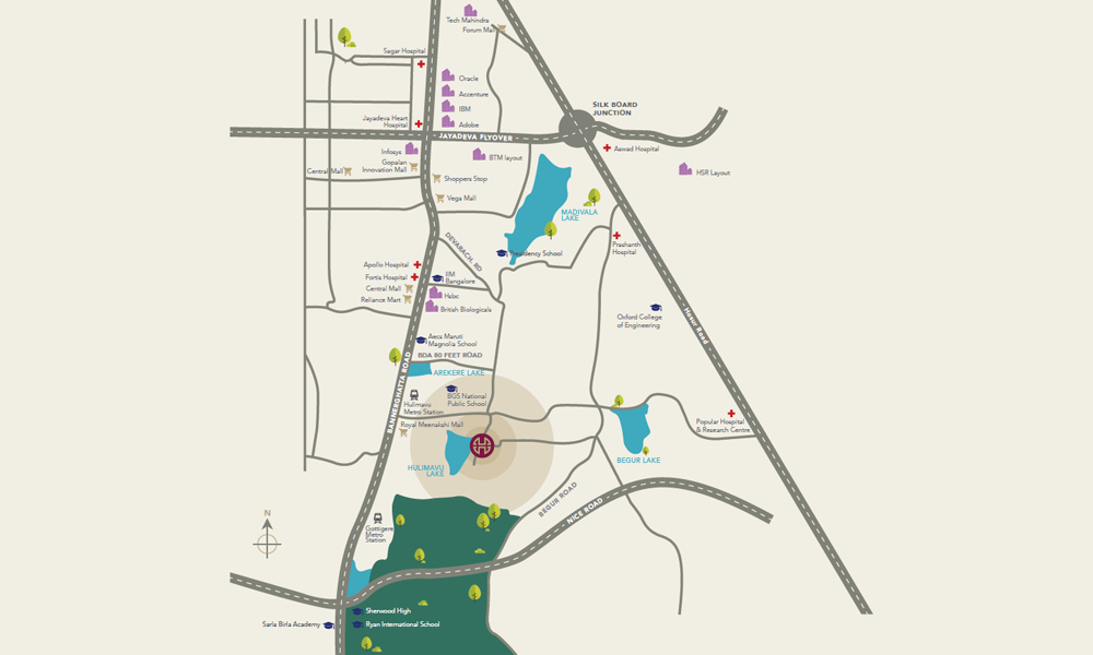 Hiranandani Lake Verandahs Location Map Image