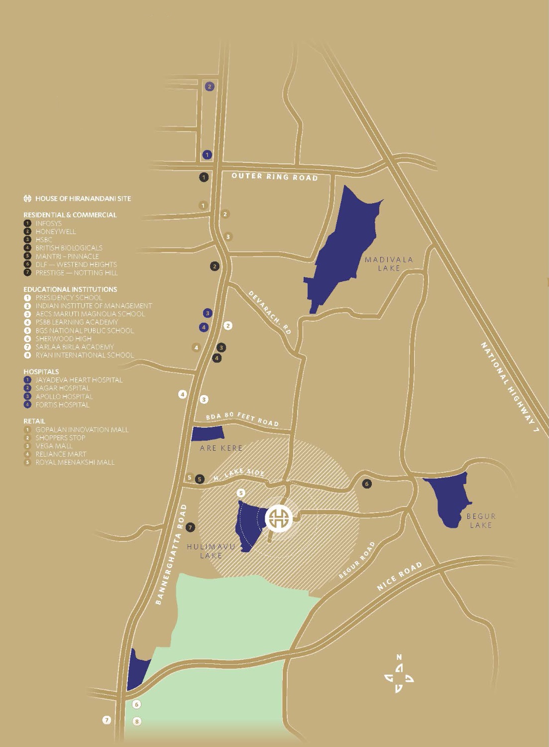 Hiranandani Hill Crest Location Map Image