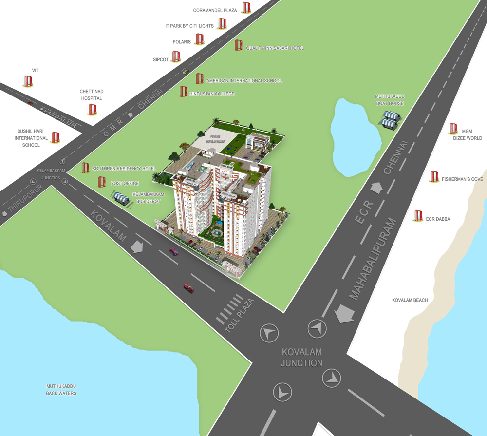 Citilights Blessings Location Map Image