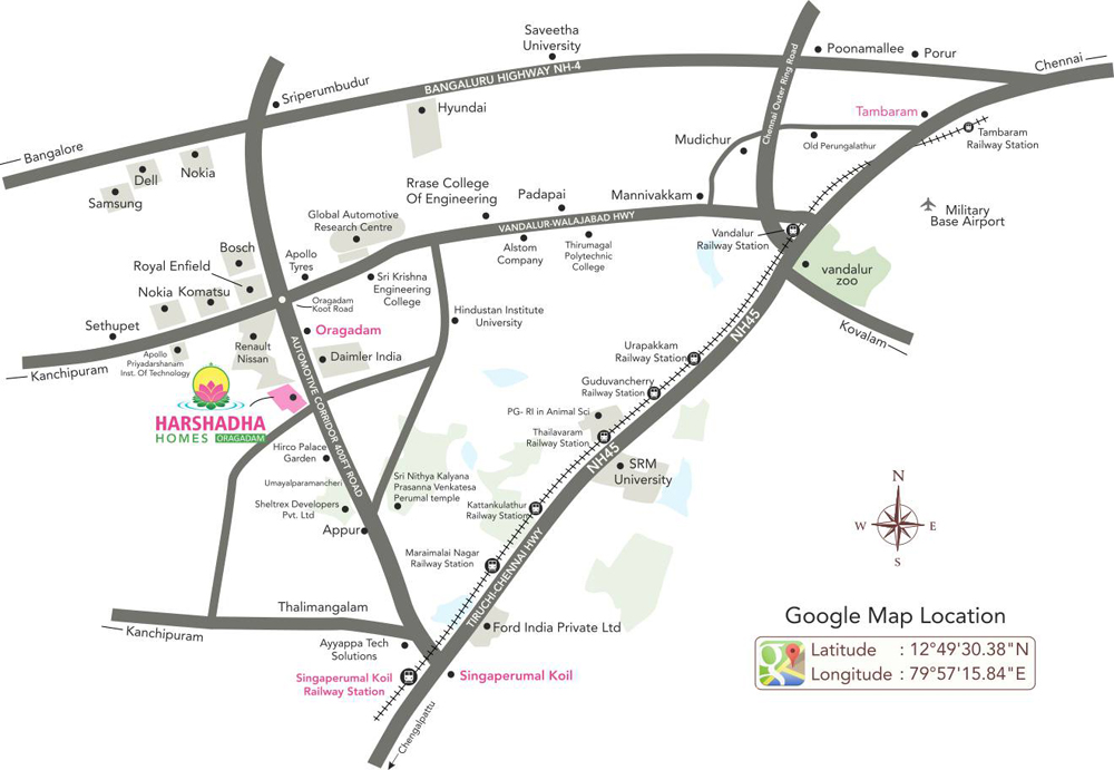 Manju S Havisha Homes Location Map Image