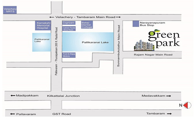 Chandrasekar Green Park Location Map Image