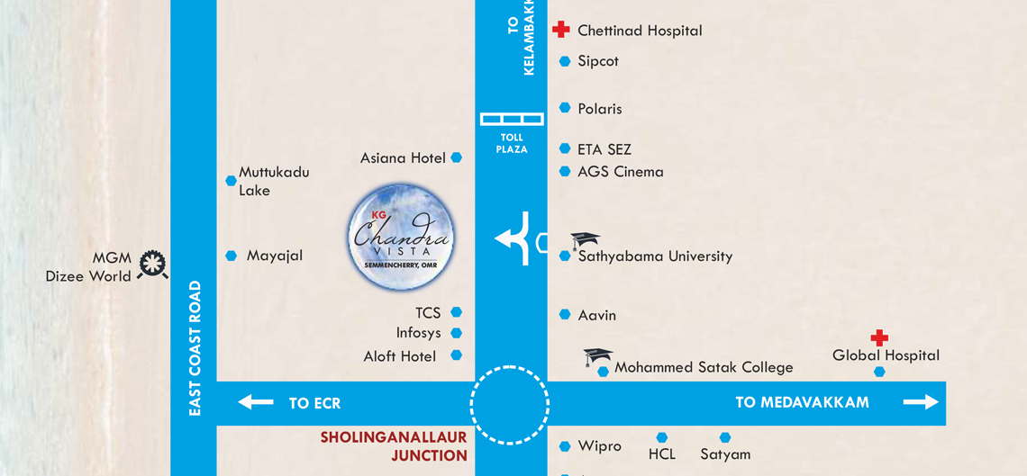 Kg & Promoters Chandra Vista Location Map Image