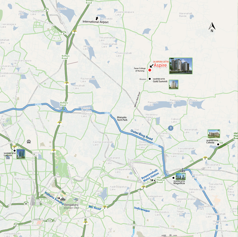 Salarpuria Sattva Salarpuria Aspire Location Map Image