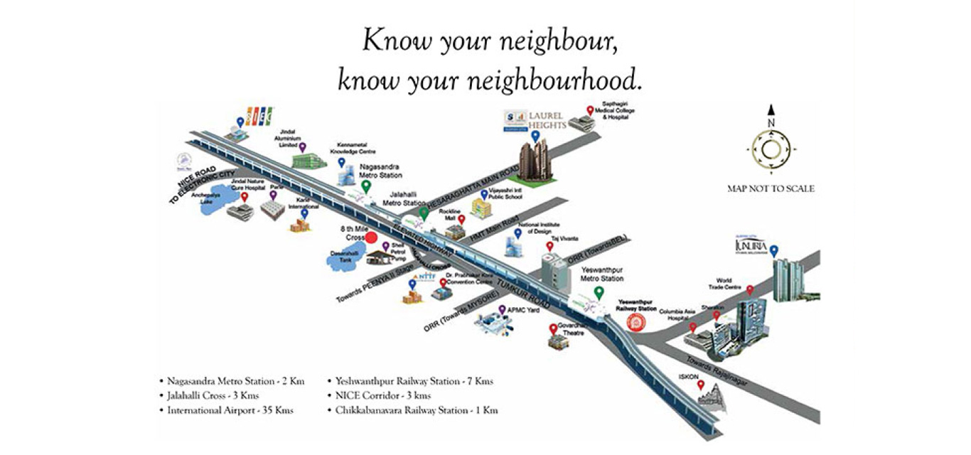 Salarpuria Sattva Laurel Heights Location Map Image