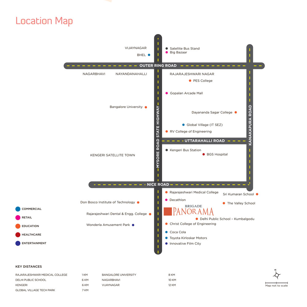 Brigade Panorama Location Map Image